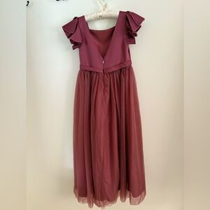 Azazie Burgundy Kids Dress